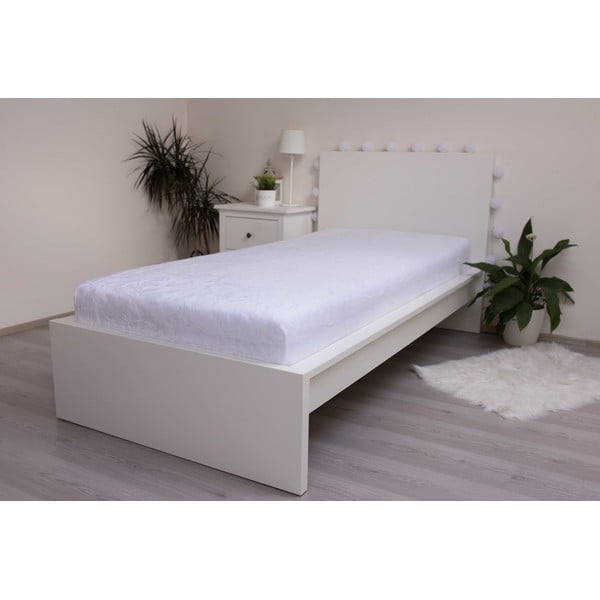 Bílé napínací prostěradlo z mikroflanelu 180x200 cm – Jerry Fabrics-image-2