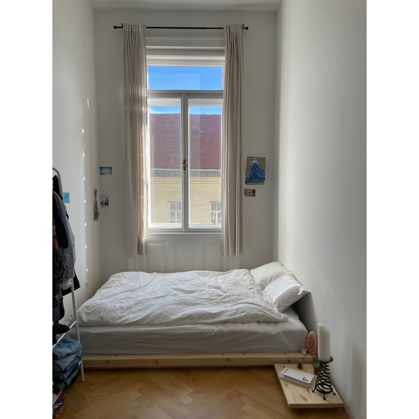 Dvoulůžková postel z borovicového dřeva s roštem 140x200 cm v přírodní barvě Dock – Karup Design-image-4