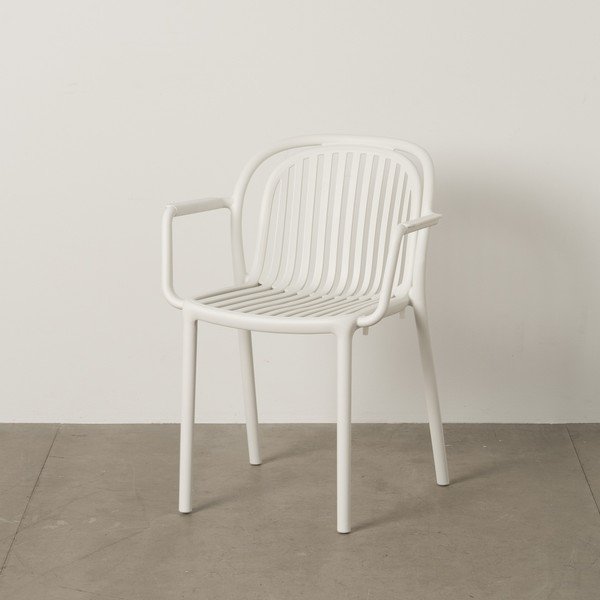 Bílá plastová jídelní židle Alia – Ixia-image-1