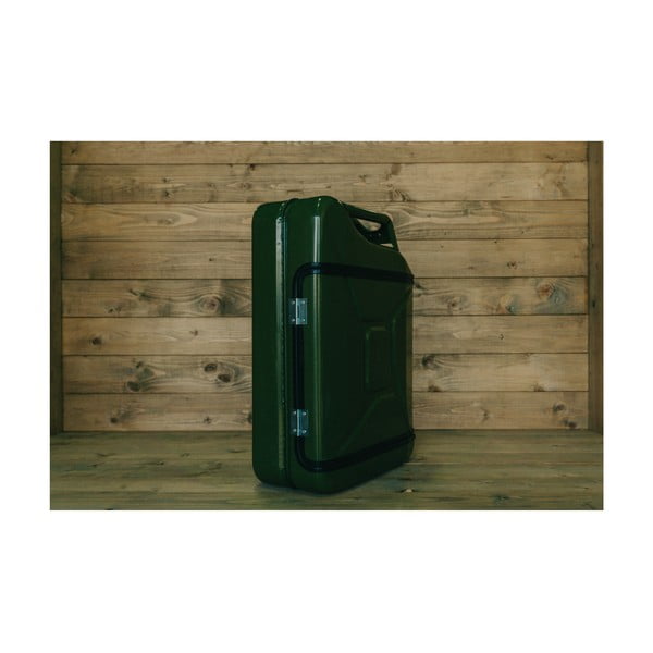 Set zeleného baru ve tvaru kanystru a 2 sklenic Designed By Man-image-2