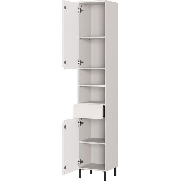 Krémová vysoká/úzká koupelnová skříňka 34x190 cm Salinas – Germania-image-3