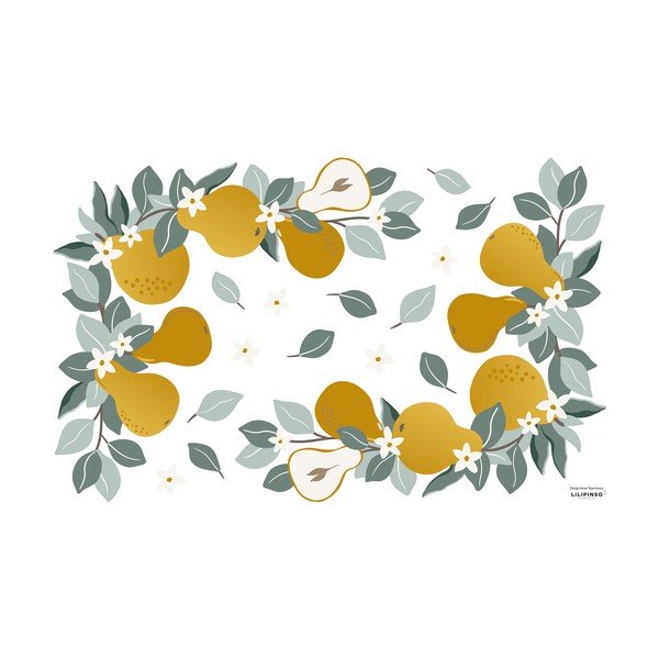 Arch samolepek 64x40 cm Pears Ornaments – Lilipinso