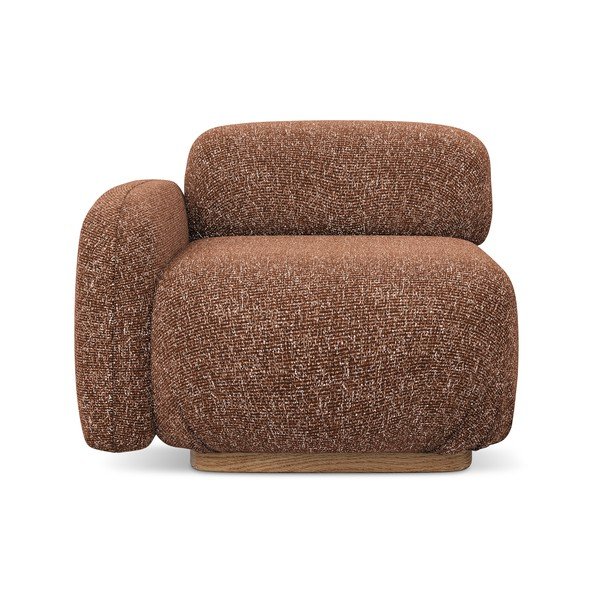 Oranžový/hnědý modul pohovky (levý roh) Ailani – Makamii