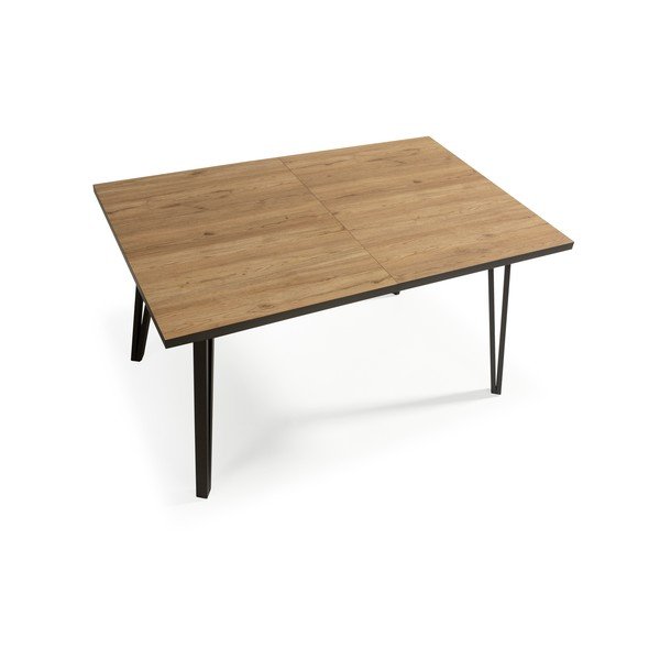 Jídelní stůl s deskou v dubovém dekoru 90x140 cm Cleo – Marckeric-image-4