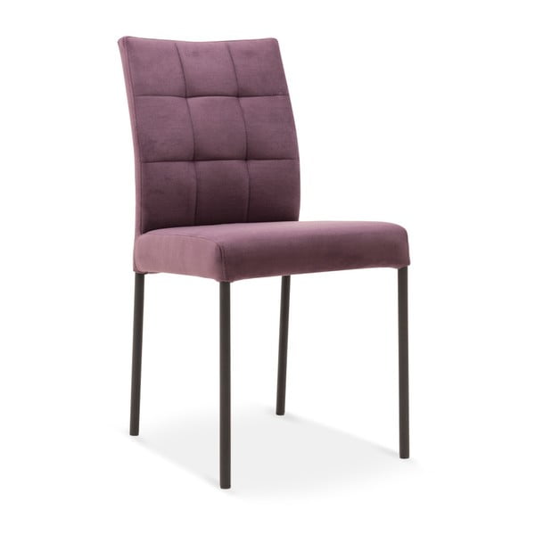 Tmavě fialová jídelní židle s černými nohami Mossø Garna