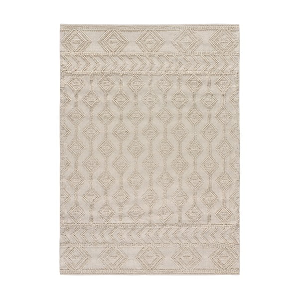 Krémový pratelný ručně tkaný koberec z recyklované bavlny 80x120 cm Pamuk – Universal