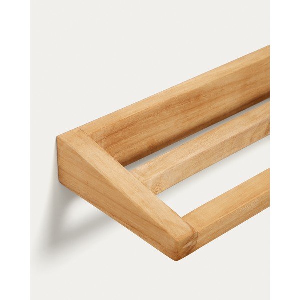Dřevěný držák na ručníky v přírodní barvě Vedel – Kave Home-image-4