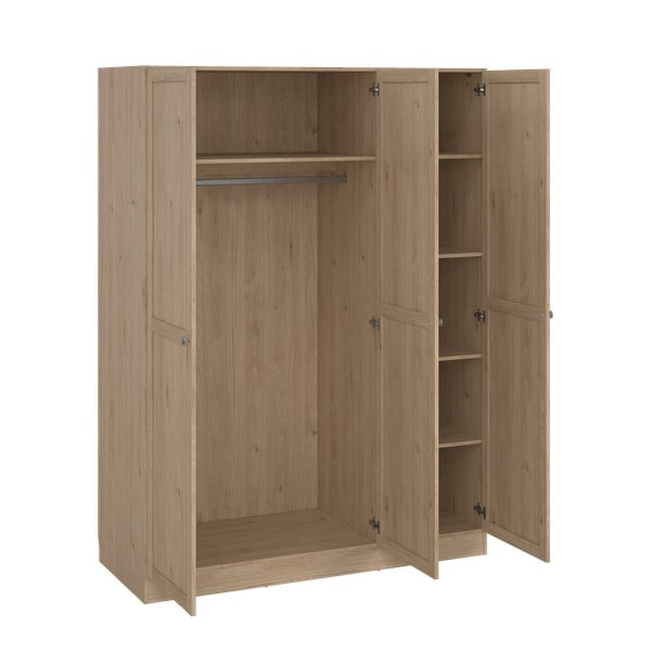 Šatní skříň v dekoru dubu v přírodní barvě 147x200 cm Billund – Tvilum-image-4