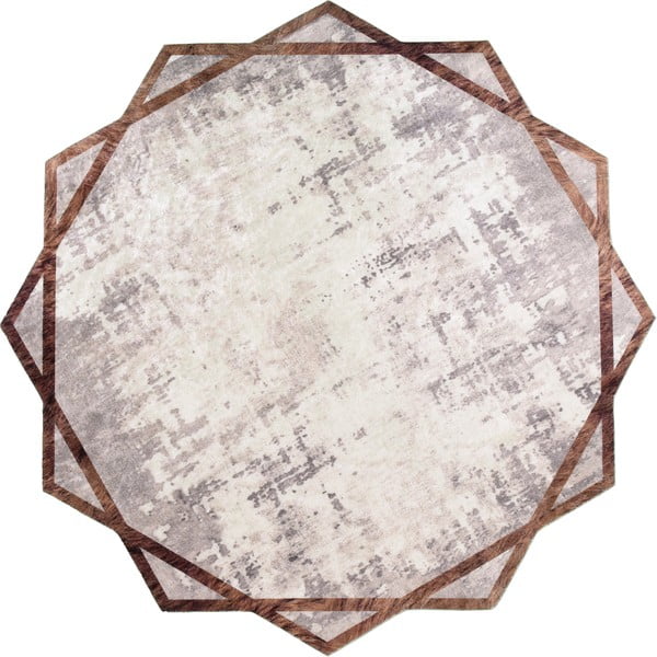 Béžový kulatý koberec ø 80 cm - Vitaus