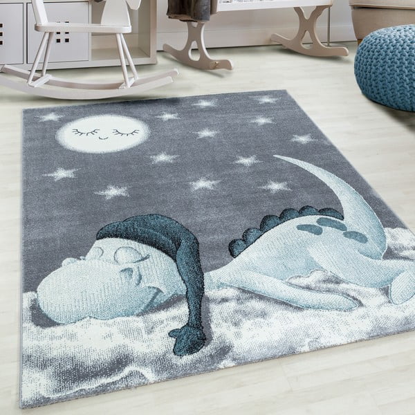 Modro-šedý dětský koberec 80x150 cm Bambi – Ayyildiz Carpets-image-1