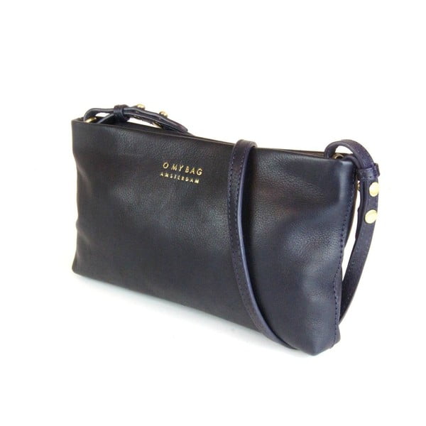 Kožená kabelka/psaníčko O My Bag Dashing Daisy Midnight Blue-image-1
