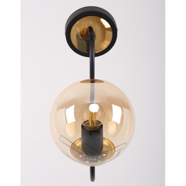 Okrově žluto-černé nástěnné svítidlo ø 15 cm Oslo – Squid Lighting-image-1