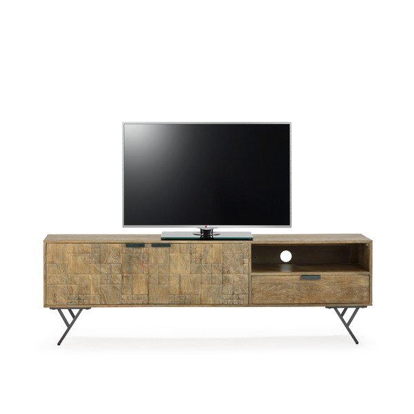 TV stolek z mangového dřeva v přírodní barvě 175x55x40 cm Priya – MOME-image-4