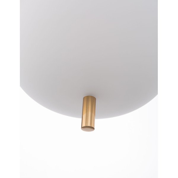 Bílé/v mosazné barvě skleněné závěsné svítidlo ø 22 cm Lato – Nova Luce-image-4