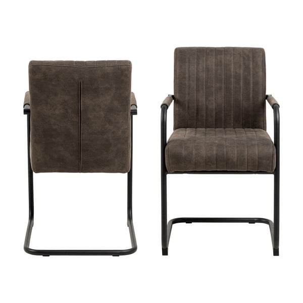 Tmavě šedé jídelní židle v sadě 2 ks Adele – Actona-image-3