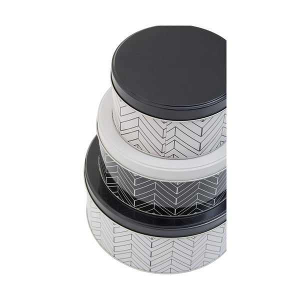 Kovové dózy na potraviny v sadě 3 ks Urban – Premier Housewares-image-3