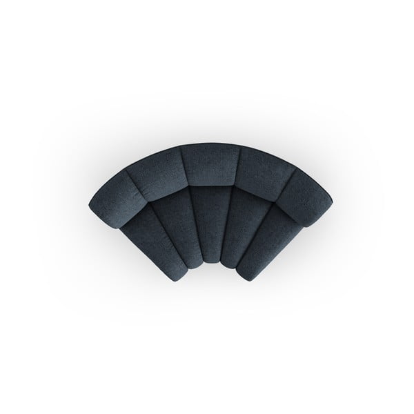 Modrý žinylkový modul pohovky (variabilní roh) Lupine – Micadoni -image-2