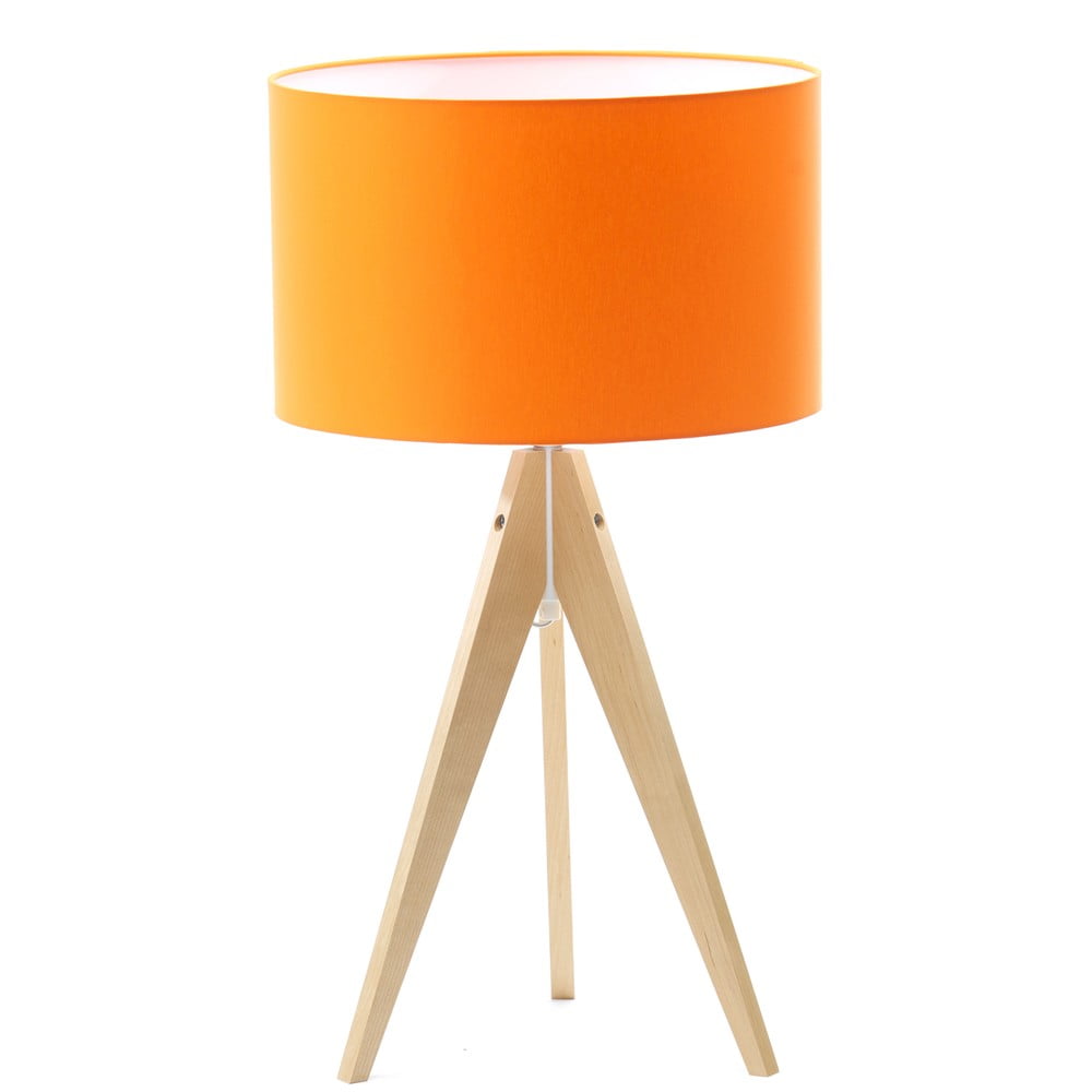 Stolní lampa Artist Orange/Birch, 40x33 cm