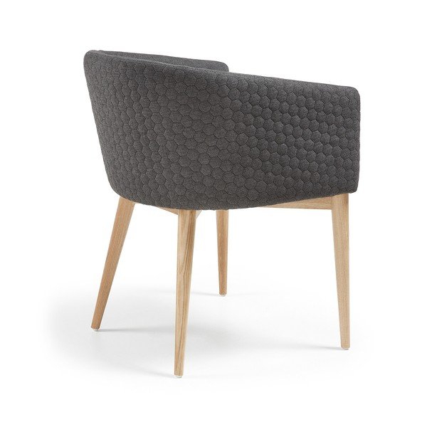 Tmavě šedá jídelní židle Kave Home Harmon-image-3