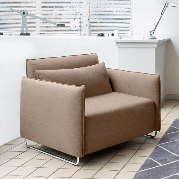 Béžové rozkládací křeslo Softline Cord-image-1