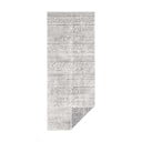 Šedo-krémový venkovní koberec NORTHRUGS Biri, 80 x 350 cm