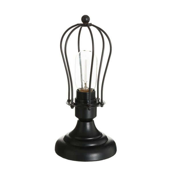 Černá stolní lampa Ixia Industrial Missy