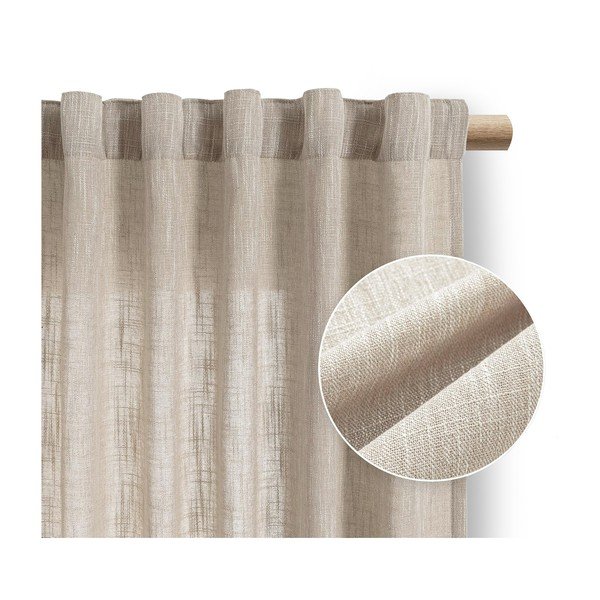 Béžový závěs 140x270 cm Valeta – Restilo