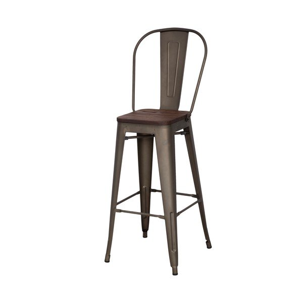 Sada 2 černých barových židlí Mauro Ferretti Detroit, výška 115 cm-image-3