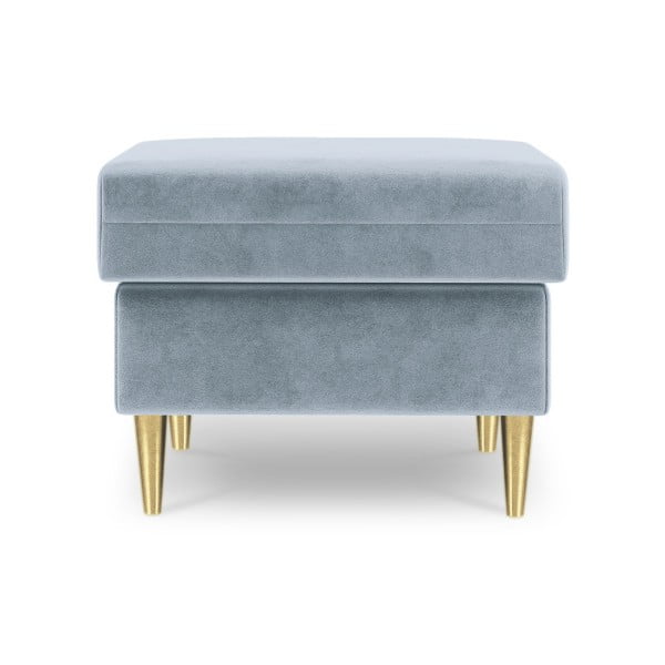 Světle modrý puf Mazzini Sofas Muguet, 60 x 45 cm-image-2