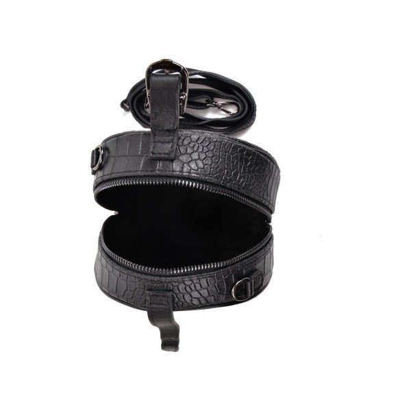 Černé kožené psaníčko Mangotti Bags Aura-image-3