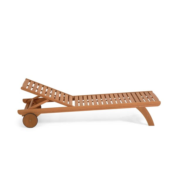 Zahradní lehátko z eukalyptového dřeva Kave Home Beila-image-3