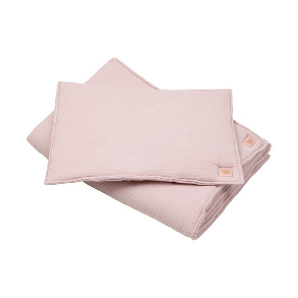 Růžová mušelínová souprava do postýlky Baby Pink - Moi Mili-image-1