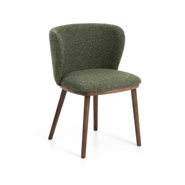 Zelené čalouněné jídelní křeslo Ciselia – Kave Home