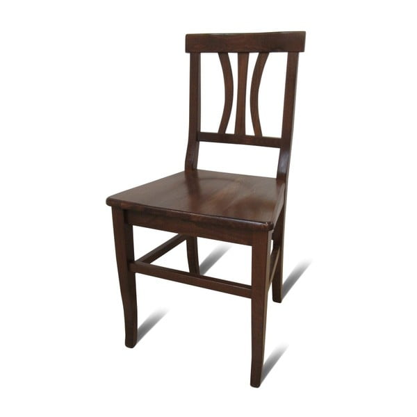 Tmavě hnědá dřevěná židle Coco 