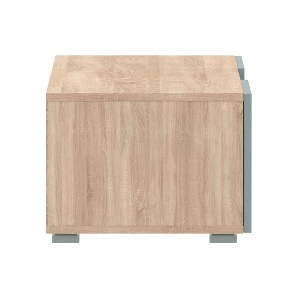 Šedý TV stolek v dekoru dubu 140x31 cm Podium - TemaHome-image-3