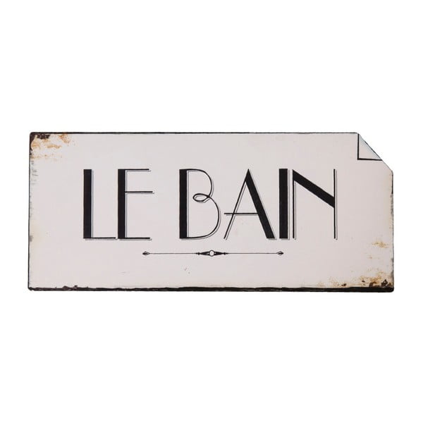 Nástěnná cedulka Antic Line Le Bain