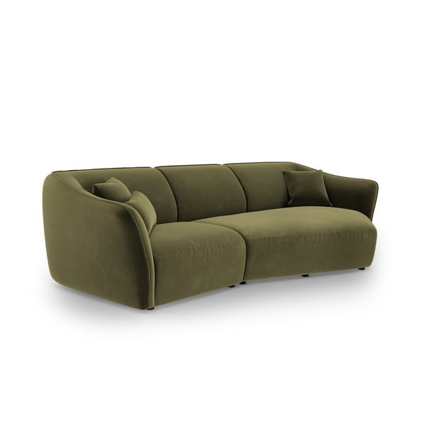 Zelená sametová rohová pohovka Tokyo – Cosmopolitan Design-image-2