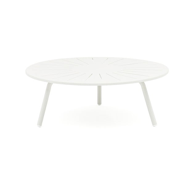Hliníkový kulatý zahradní odkládací stolek ø 110 cm Fleole – Ezeis