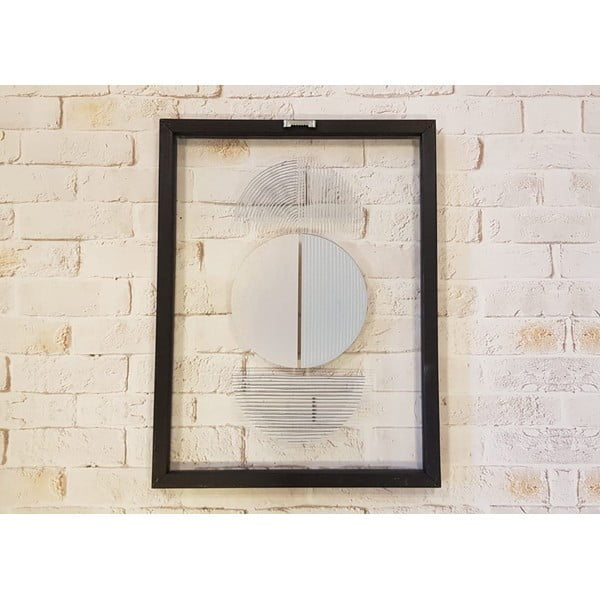 Skleněný obraz v černém rámu Vavien Artwork Shapes II., 32 x 42 cm-image-3