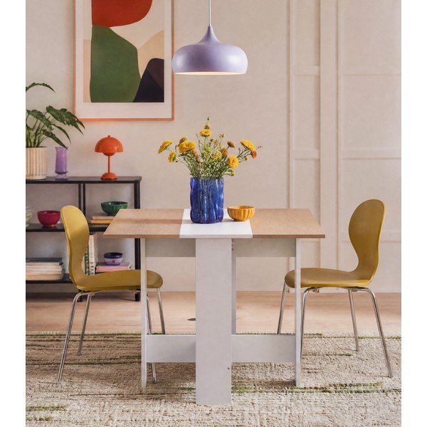 Rozkládací jídelní stůl s deskou v dekoru dubu 76x28 cm Papillon – TemaHome-image-1
