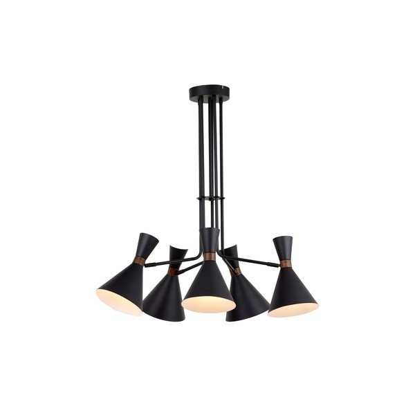 Matně černé závěsné svítidlo s kovovým stínidlem ø 86,5 cm Hoodies – Light & Living