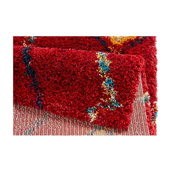 Červený koberec Mint Rugs Geometric, 200 x 290 cm-image-1