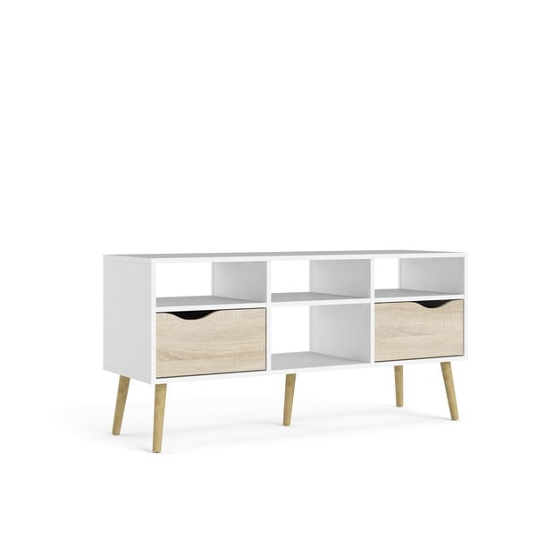 Bílý TV stolek Tvilum Oslo, 117 x 57 cm-image-1