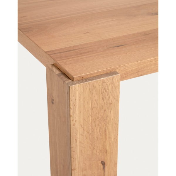 Jídelní stůl v dekoru dubu v přírodní barvě 110x220 cm Deyanira – Kave Home-image-3