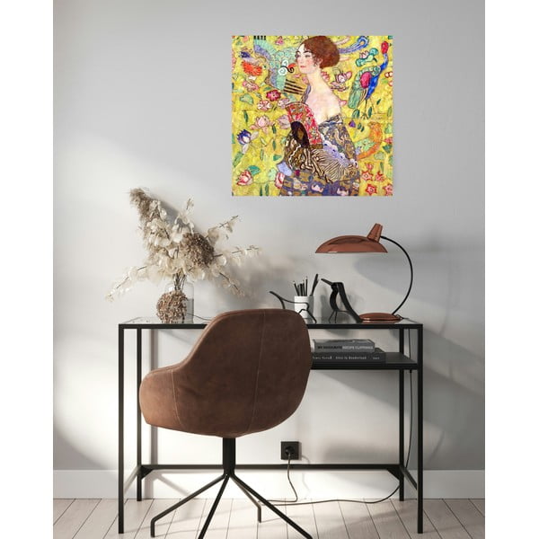 Reprodukce obrazu Gustav Klimt - Lady with Fan, 60 x 60 cm-image-1