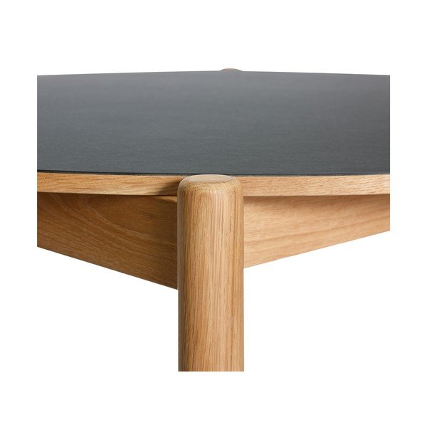 Kulatý jídelní stůl z dubového dřeva ø 115 cm Oblique – Hübsch-image-2