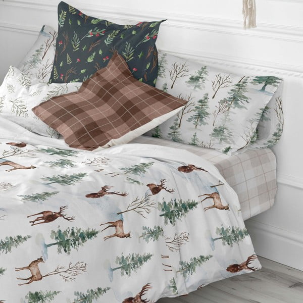 Bavlněné prostěradlo Happy Friday Basic Mystical Winter, 140 x 200 cm-image-3