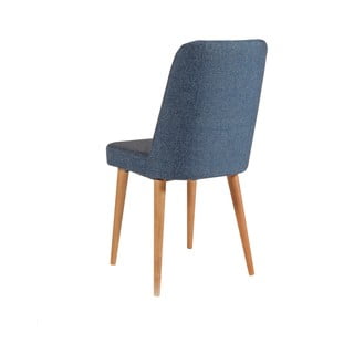 Modrá sametová jídelní židle Stormi Sandalye – Kalune Design