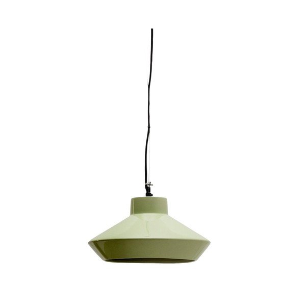 Světle zelené závěsné svítidlo s keramickým stínidlem ø 31 cm Portol – Kave Home