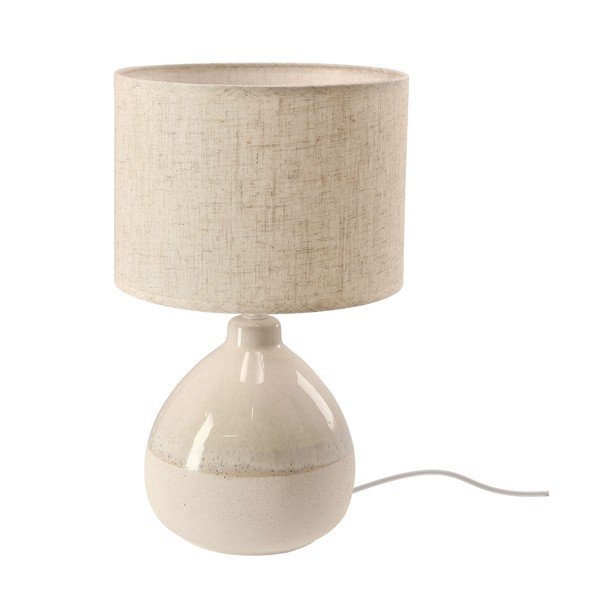 Béžová stolní lampa s textilním stínidlem (výška 41 cm) Ardo – Candellux Lighting-image-3
